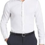 Stretch Slim Fit Long Sleeve Business Casual Button Down Shirt