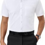 Short Sleeve Stretch Wrinkle-Resistant Dress Shirt