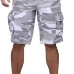 Belted Relaxed Fit Knee Length Shorts Big and Tall