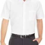 Short Sleeve Regular Fit Poplin Dress Shirt