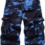 Loose Fit Multi-Pocket Military Shorts